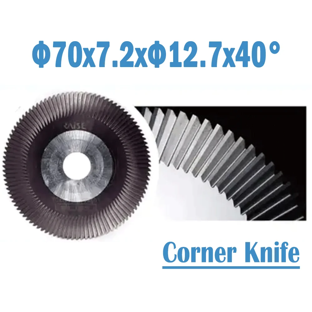 

Φ70x7.2xΦ12.7x40° Key Machine Cutter Carbide Corner Knife Angle Miling Cutter For 530A