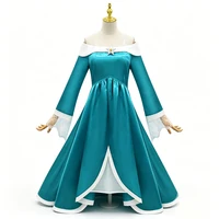 Robe de bal de princesse Rosalina en satin de luxe à épaules dénudées pour filles, costume d'Halloween, cosplay, carnaval, fête, costume pour enfants 3