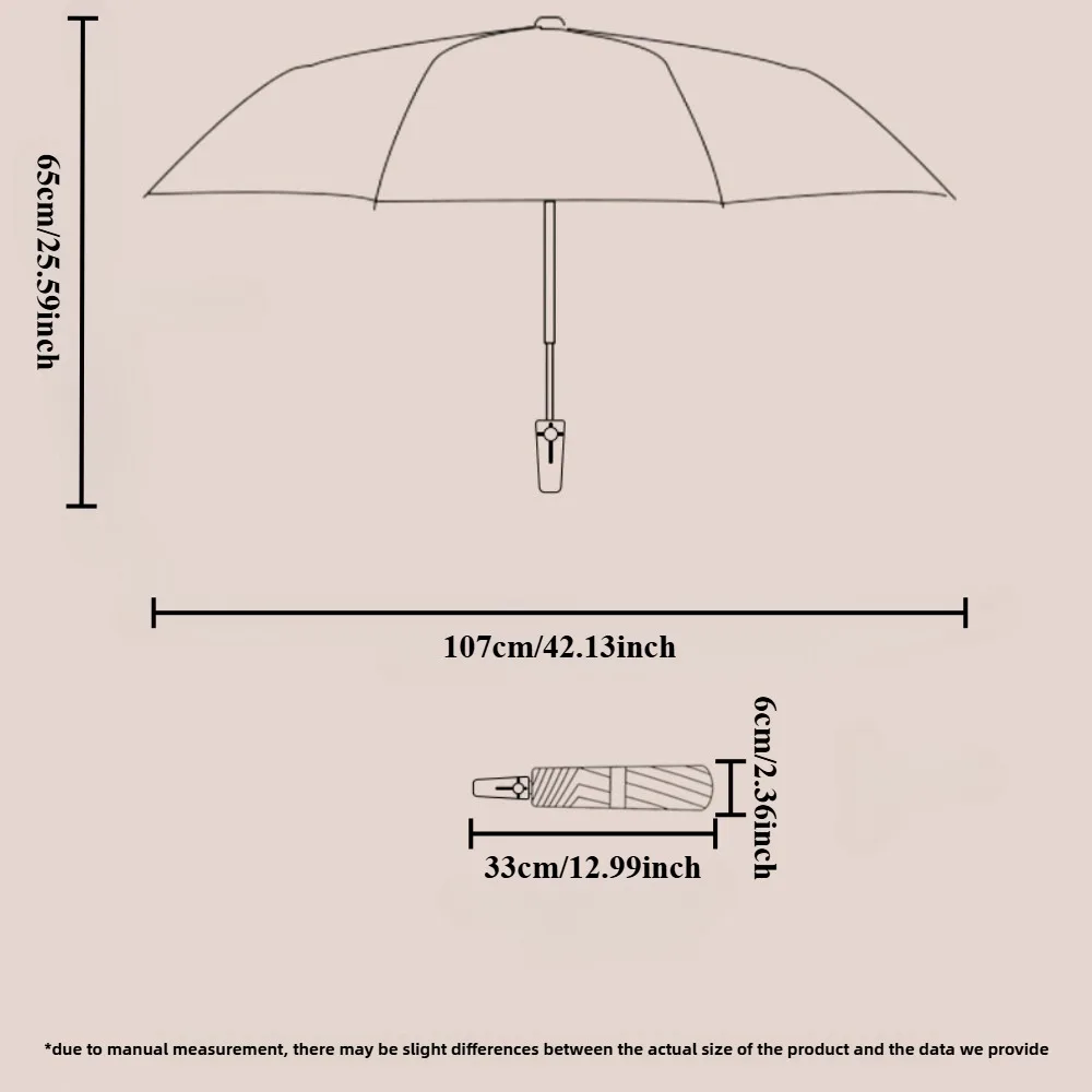 348 bone fully automatic umbrella dual-use for rain oversized umbrella surface wind resistant umbrella ribs 1pc