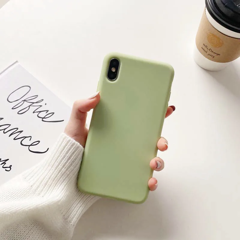 Elegant Soft Silicon Shockproof Phone Case - Fashion Candy Colors Back Cover Shell