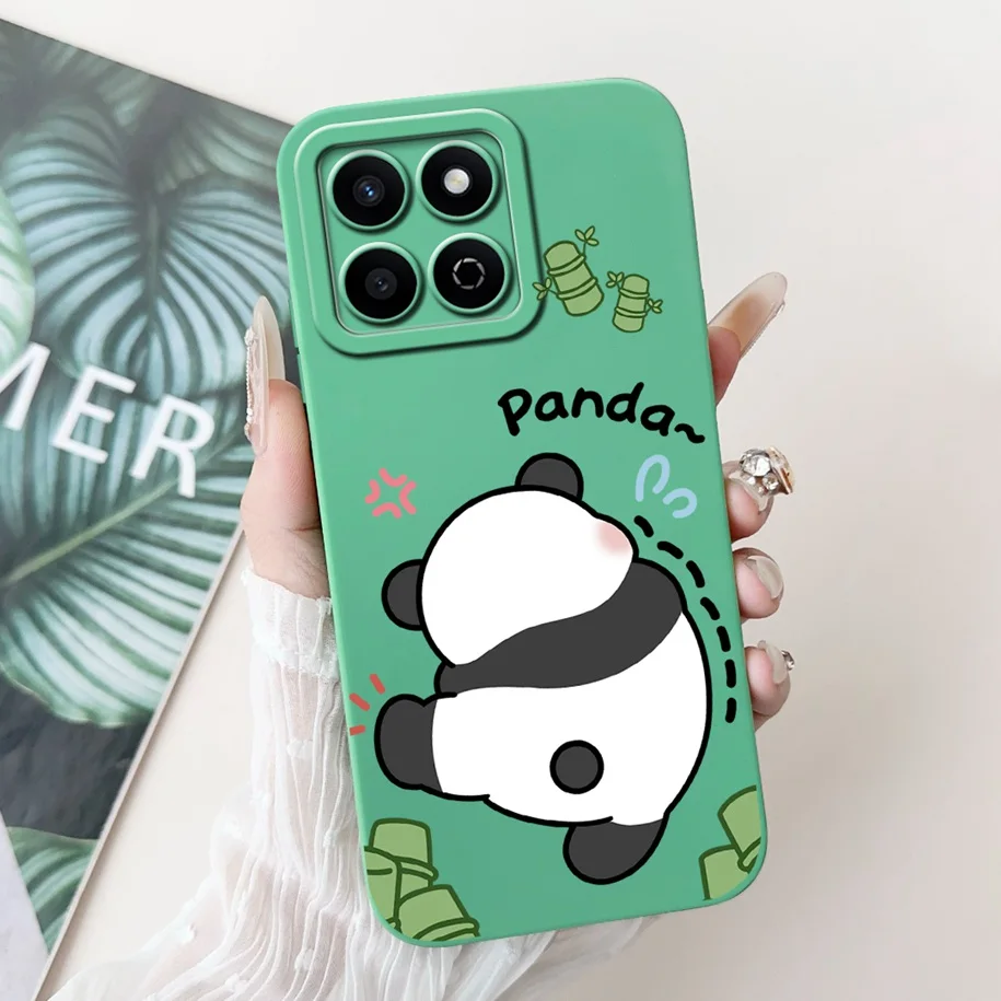 Cute Panda Cartoon Soft Silicone Matte Phone Case - Durable Protective Cover