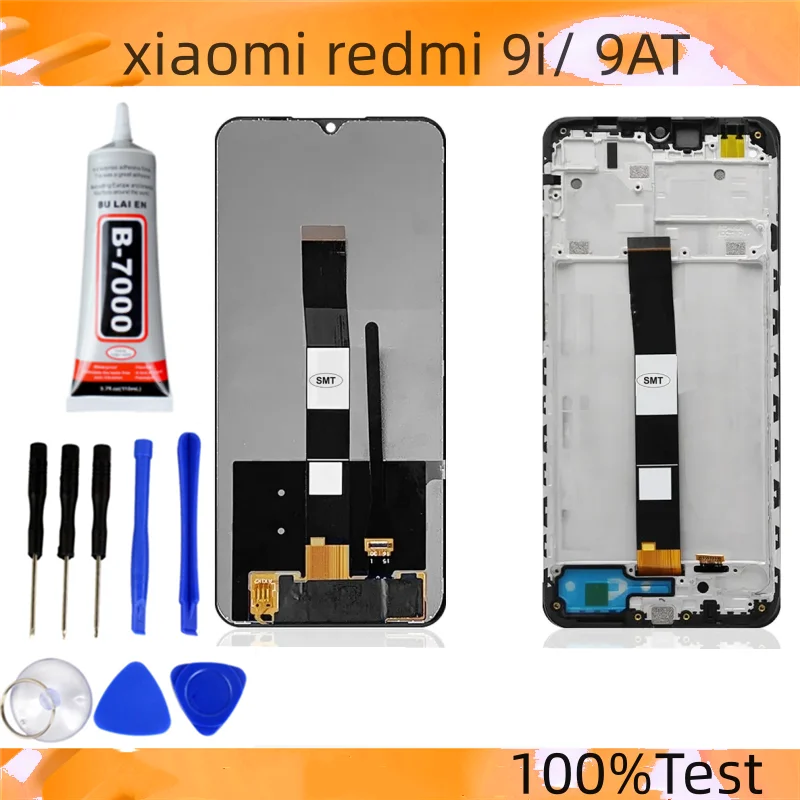 6.53 "Originale Para Xiaomi Redmi 9I M2006C3Lii/Redmi 9At Global M2006C3Lvg Display Lcd Tela De Toque Digitador Assemblepia Substi