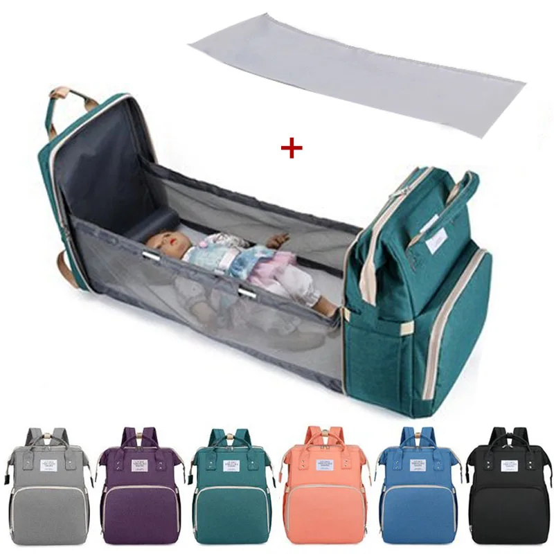 Baby Portable Folding Bed Mommy Bag Baby Diaper Bag Large Capacity Maternity For Stroller Bag