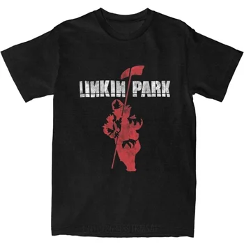 Streetwear T Shirt Funny T Shirts Cotton Leisure Tee Shirt for Men Women L-Linkinparked Casual Short Sleeve Top Tees 1