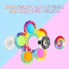 Tie Dye Simple Fidget Spinner Pop Finger Toys Push Bubble Hand Spinner for ADHD Anxiety Stress Relief Sensory Gifts for Kids 5