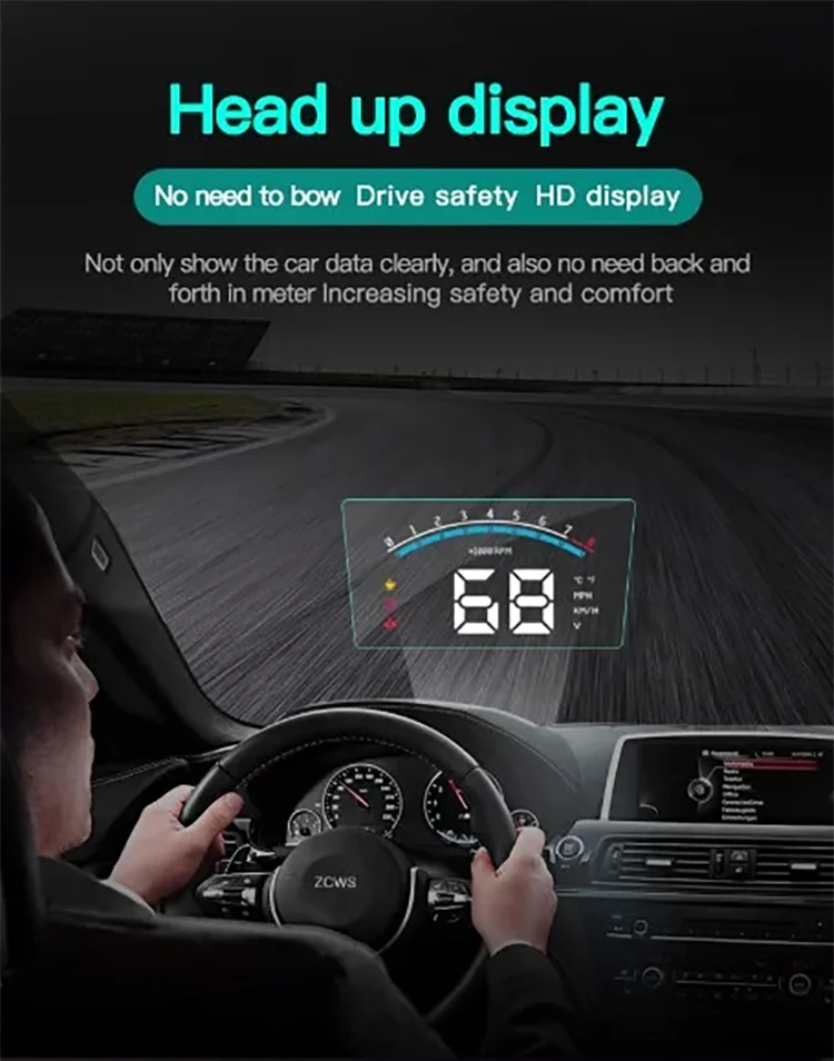 자동차 전자 액세서리 Honda Civic 11TH 용 HUD 헤드 업 디스플레이 자동차 안전 운전 화면 속도계 프로젝터 사용자 정의