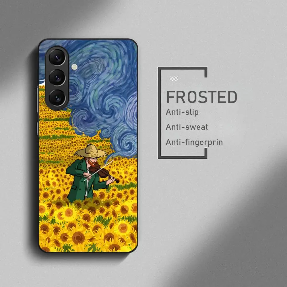 Van Gogh Artworks Soft Black Phone Case