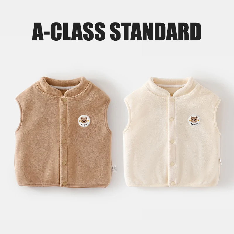 Ircomll Baby Vest Plus Velvet Cotton Waistcoat Jacket For Infants Kids Vest Baby Girl Boy Outerwear Kids Top Coat Toddler