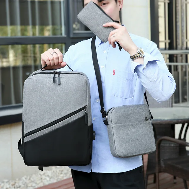 Large Capacity 15.6-inch Laptop Backpack cb5feb1b7314637725a2e7: Black|Blue|Dark Grey|Red 