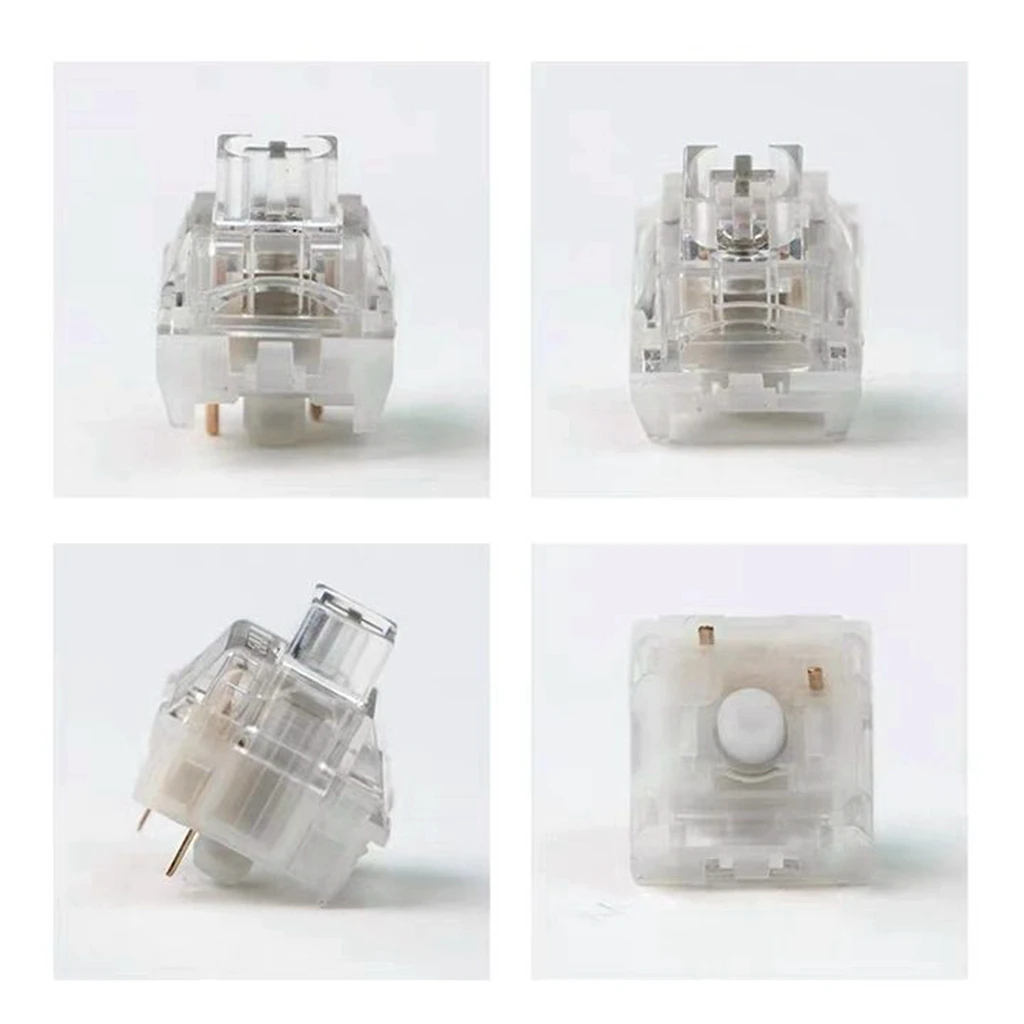 Ttc-silent Switch v2 Teclado Mecânico Interruptores Lineares Mudo 39 gf Pins Rgb Transparente Lubrificação de Fábrica pc Personalizado - Imagem 3