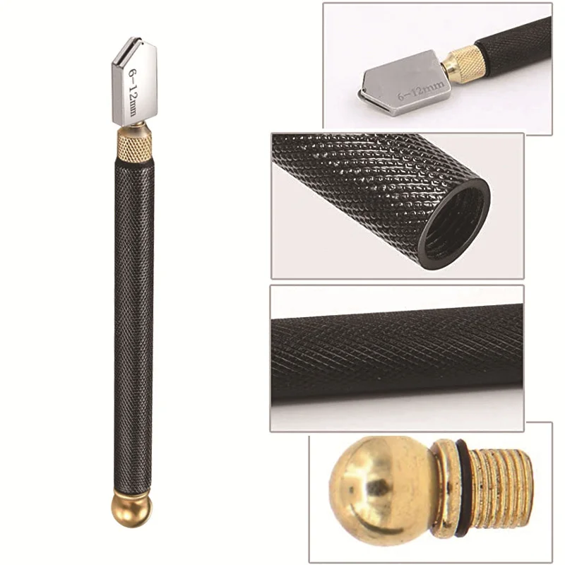 5pcs Glass Knife Set Oil Injection Type Multi-functional Marble Tile Roller Hand-held Glass Knife DIY Tile Special Tools 4