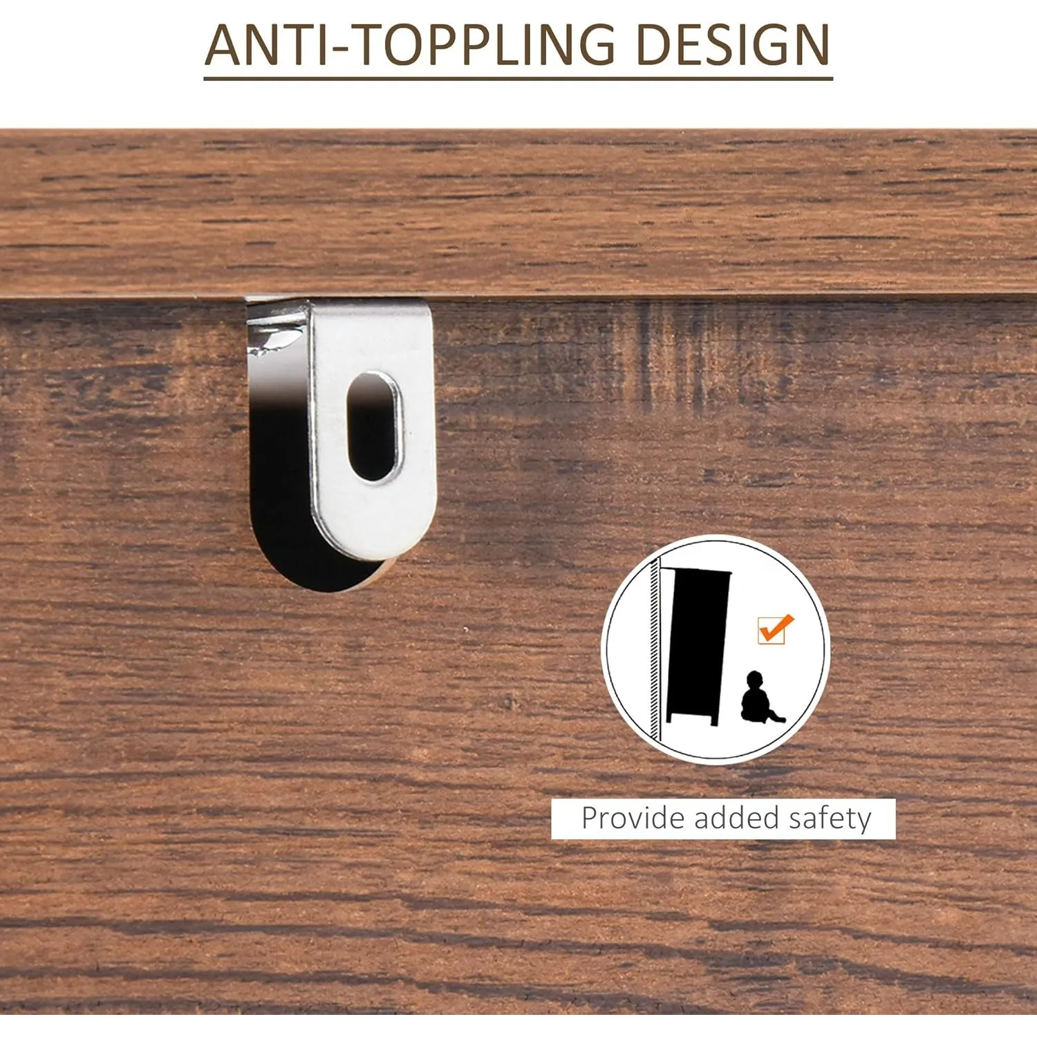 4-Tier Bookshelf Storage Shelf 4