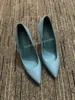 Sexy Woman Stiletto Heel Slip On Pump Shoes Pink White Blue Pointed Toe Spring Autumn Thin High Heel Single Shoes For Lady Girl 6