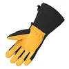 Winter Cowhide Mittens Men Women Ski Motorcycle Riding Gloves Mountain Bike Cycling Glove Windproof Waterproof Outdoor Sports 5