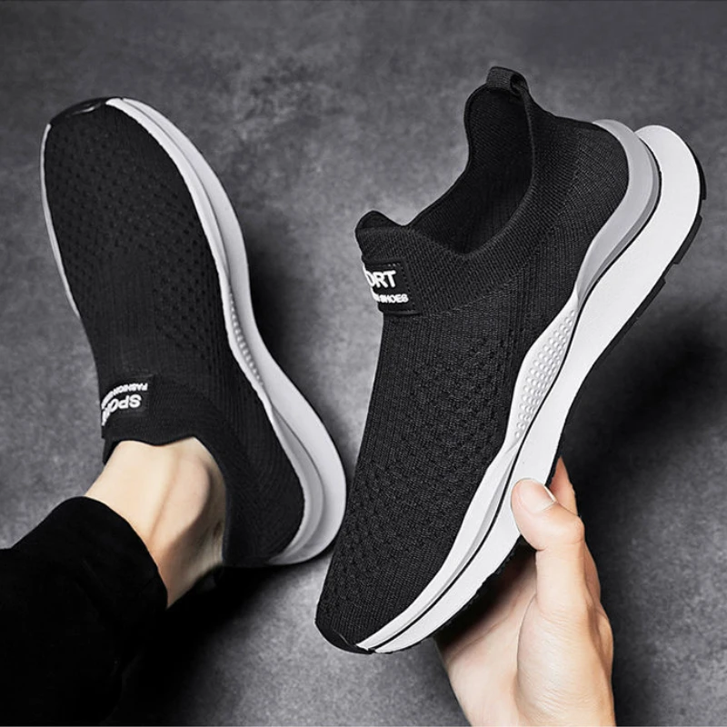 Man New Fashion Sneakers Breathable Trend Style 2023 Spring Summer Men\'s Sneaker Mesh Fabric Slip on Male Sneakers Mens Shoes