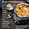 Duo Crisp Ultimate Lid, 13-in-1 Air Fryer and Pressure Cooker Combo, Sauté, Slow Cook, Bake, Steam, Warm, Roast, Dehydrate 5