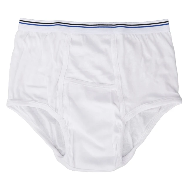 Men Incontinence Briefs Cotton Breathable Washable Reusable