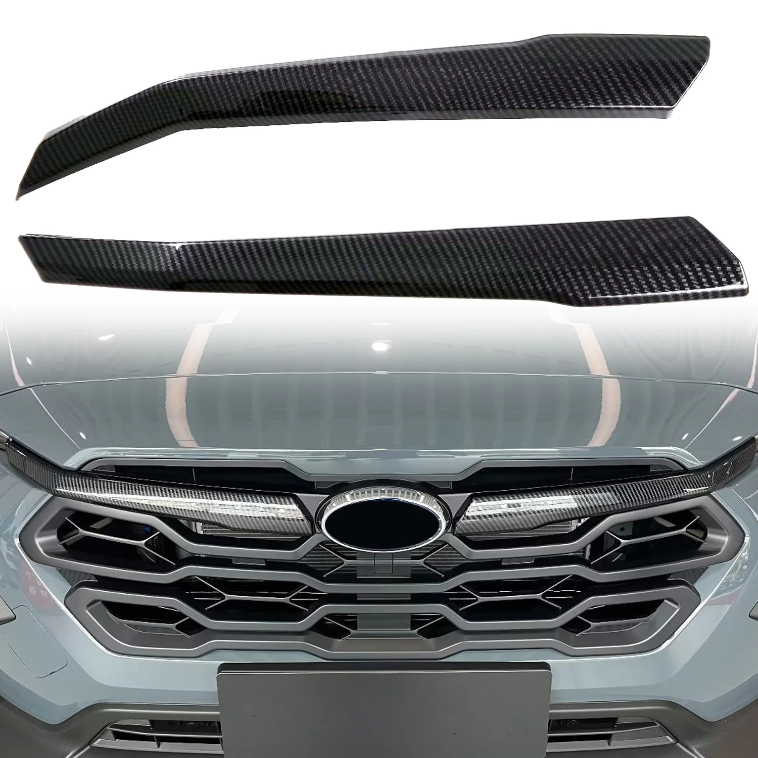 

Для Subaru Crosstrek 2024 автомобильные аксессуары ABS передняя решетка радиатора декоративная рамка отделка фотолента молдинги 2 шт.