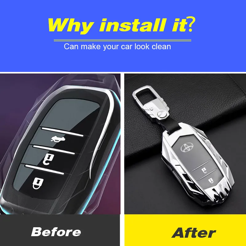 Funda Decorativa De Aluminio Para Llaves De Coche Y Moto - Protector Y Estilo