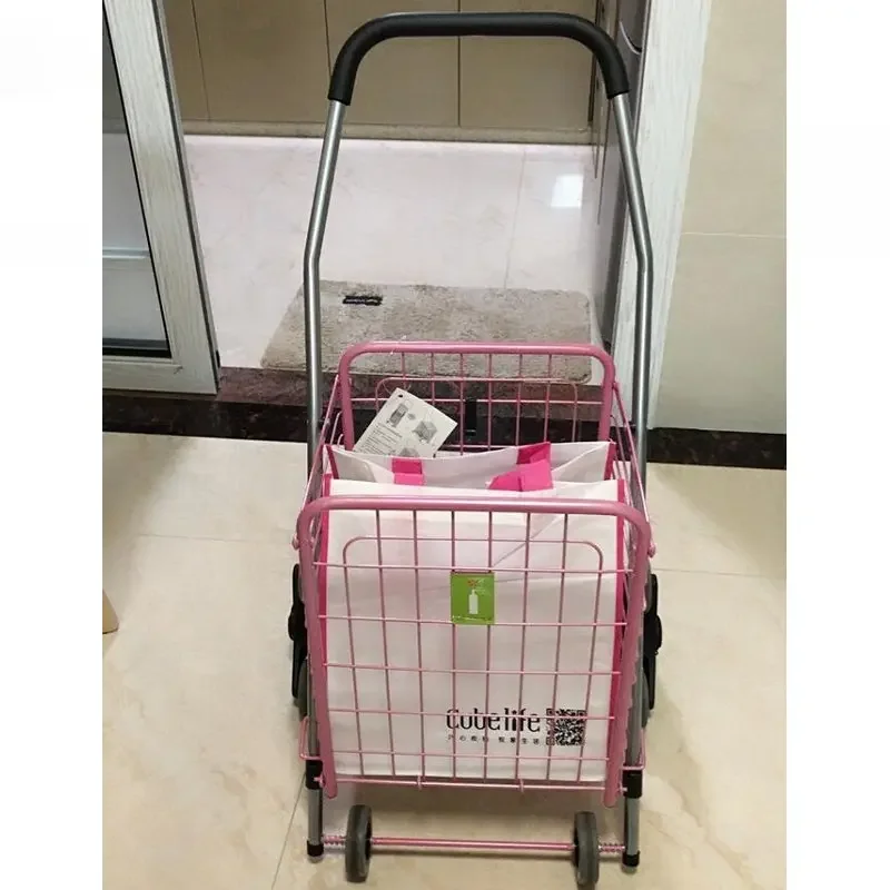 접이식 식료품 등반 계단 트롤리, 소형 쇼핑 카트, 휴대용 수하물 보관 트레일러