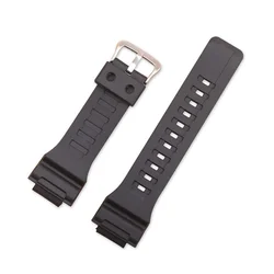 Universal Durable Watchband for Casio G - Shock and Classic Series (Black - silver buckle)
