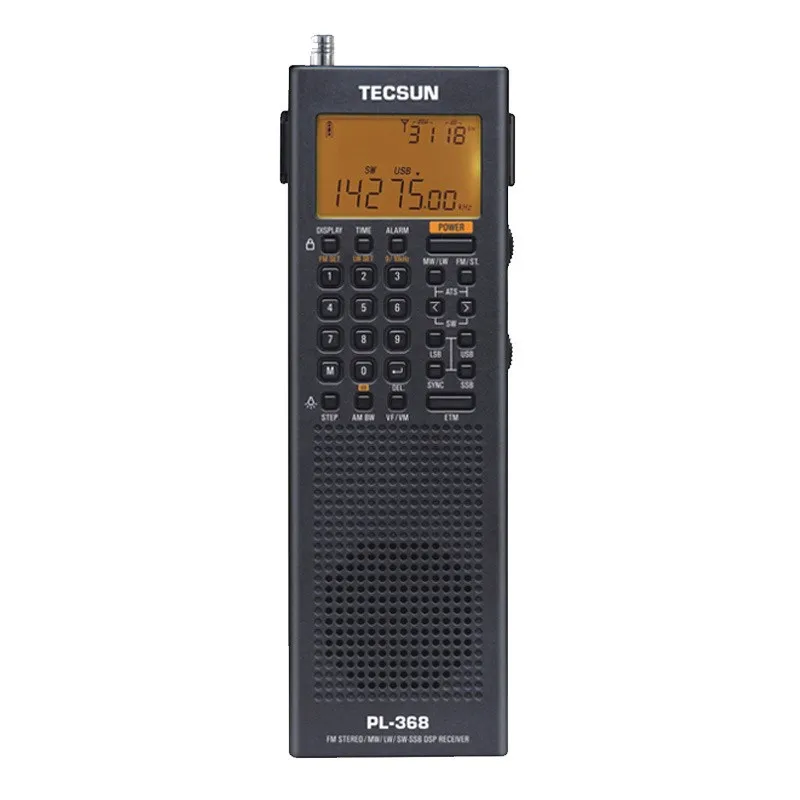 Tecsun-PL-368フルバンドデジタル認識器、dsp、シングルサイド