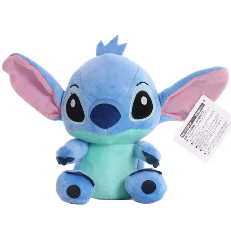 12/20 cm disney stitch kawaii brinquedos de pelúcia casal em pé lilo & ponto animais de pelúcia bonecas anime crianças presentes