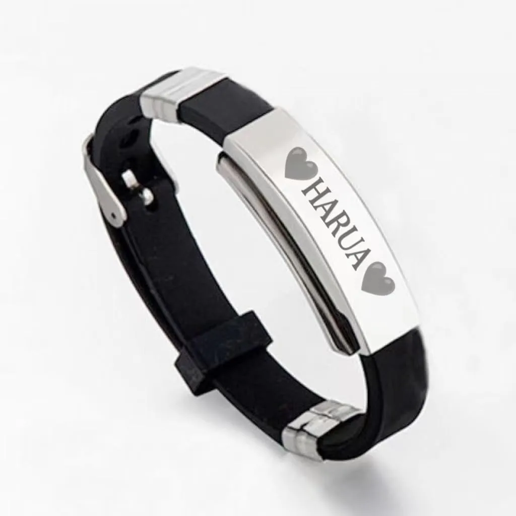 &TEAM KPOP Stainless Steel Silicone Wristband Concert Support Bracelet Fan Gift Merchandise 3