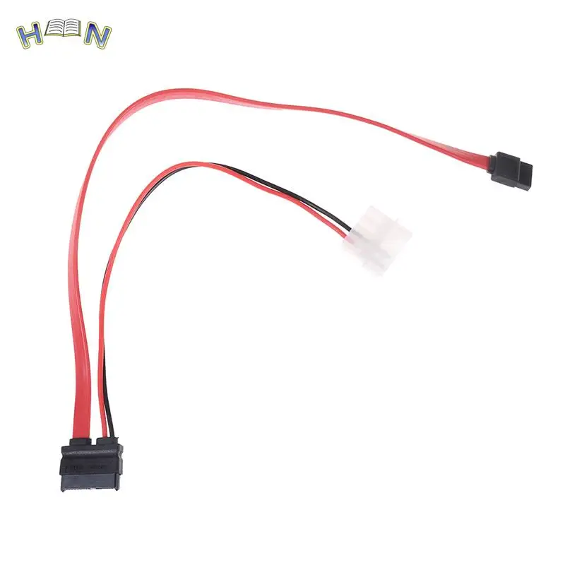 

1 шт., SATA кабели питания для Molex Slim SATA, 13 Pin(7P + 6P) на 7Pin + кабель питания для SATA Slimline Port 50 см