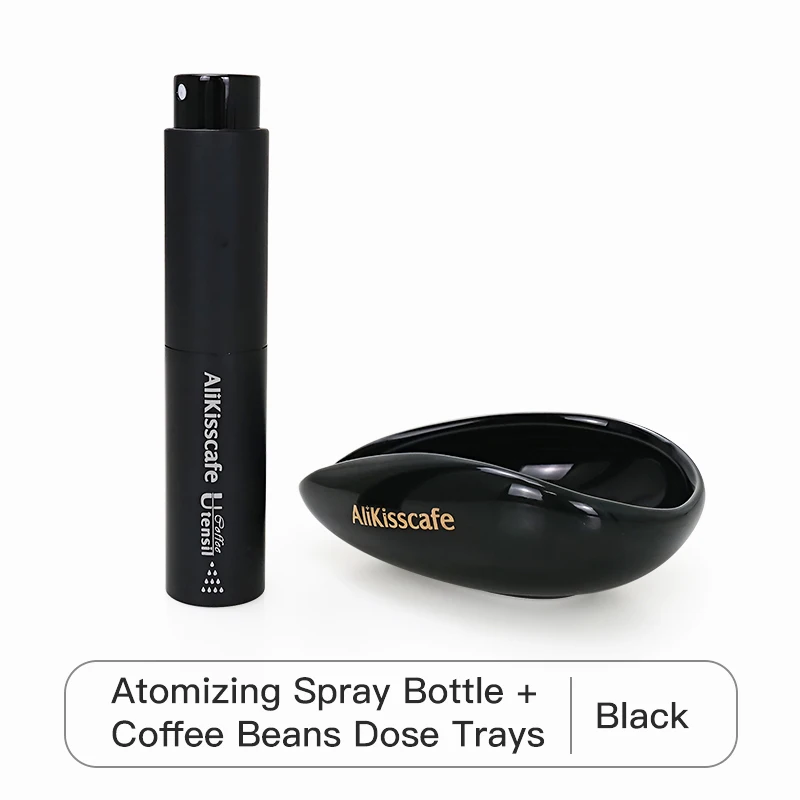 Portable Coffee Bean Atomizer and Dosing Cup Tray Set with Built-In Humidifier - Barista Accessories Pack