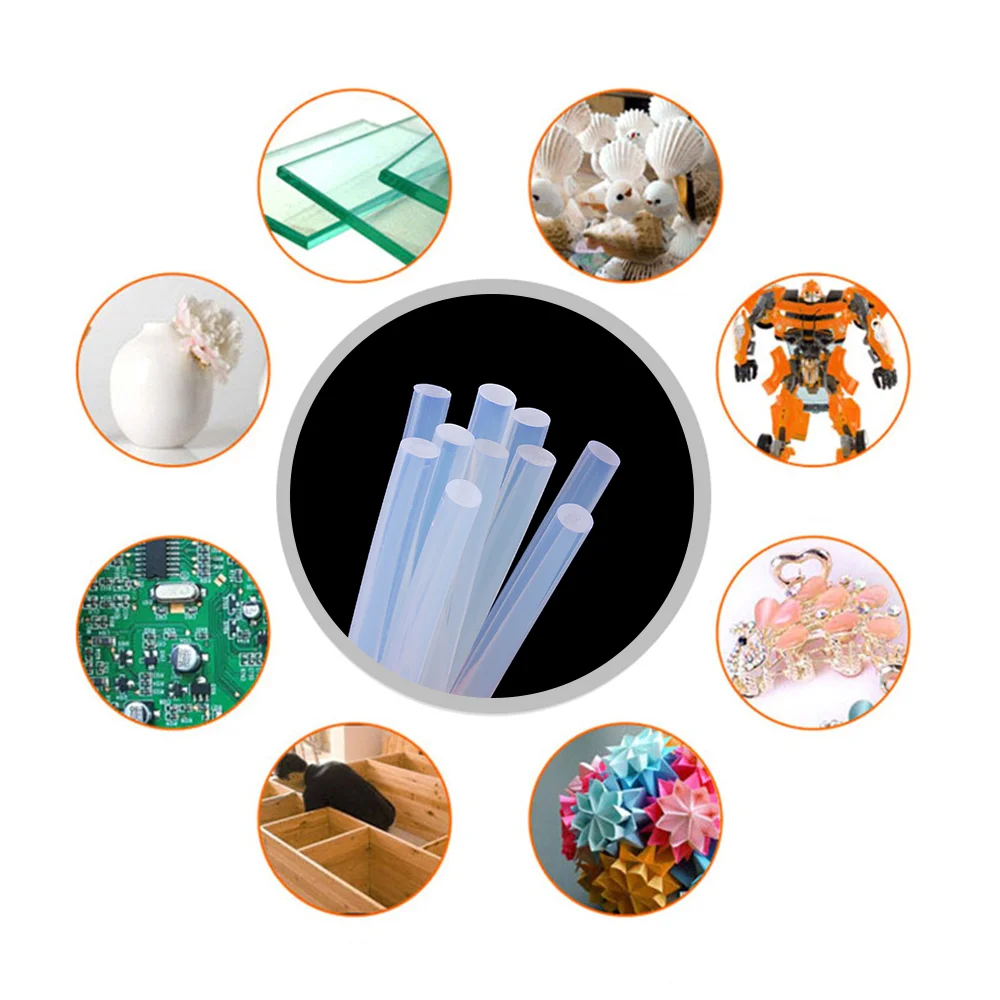 10Pcs 7x100mm Clear Hot Melt Glue Stick For Glue Gun High Viscosity Adhesive Sealing Wax Stick Repair Tool Kit DIY Hand Tool 5