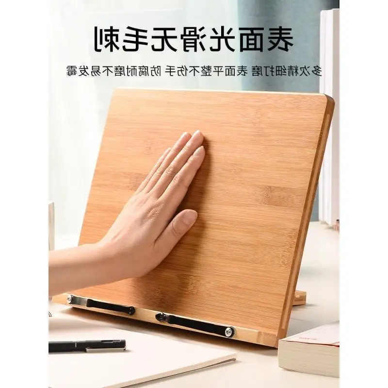 학생을 위한 나무 책장 캘리그라피 독서 받침대, 교사 태블릿 테이블 상단 책꽂이