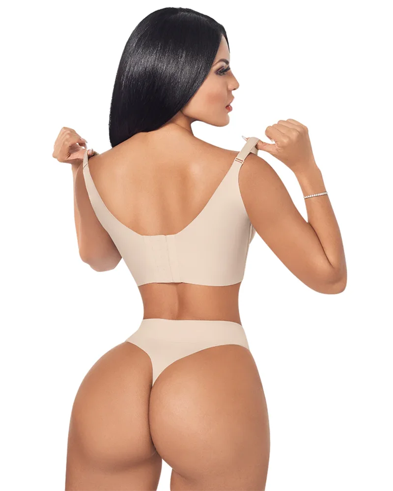 Push Up Bra for Women Corset Top Shapewear Brassiere Wide Back Support Posture Bra Beauty Back Deep Bra Lingerie женское бельё
