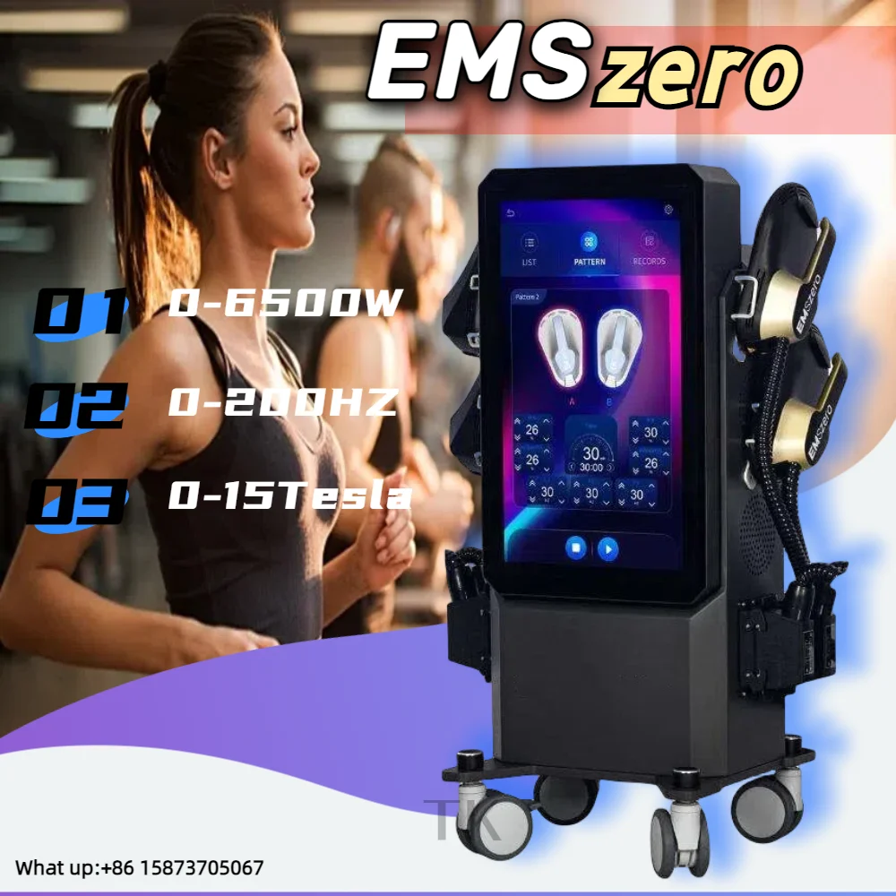 

2024 Latest EMSzero PRO 6500W EMS RF Body Muscle Sculpting Mechanism Building Muscle Stimulator Pelvic Pad Available Machine