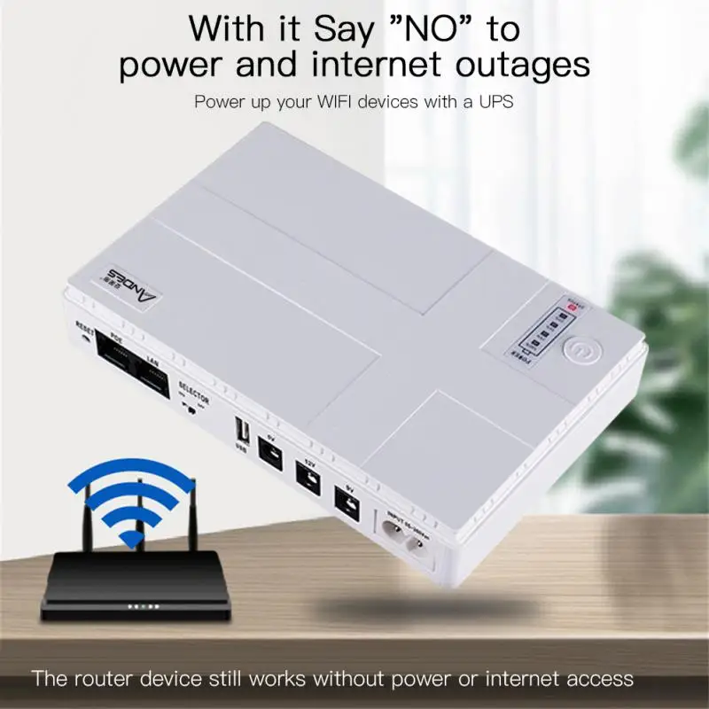 New-10400-8800-MAh-Mini-Portable-UPS-5V-9V-12V-Uninterruptible-Power ...