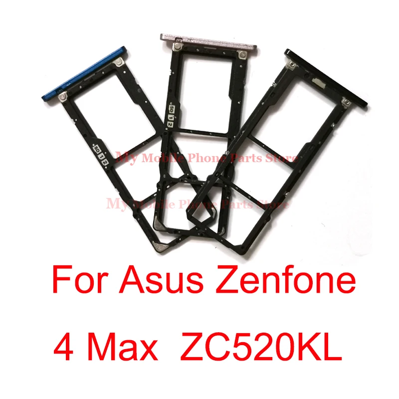 

New Sim Card Tray Holder Slot For Asus ZenFone 4 Max ZC520KL Sim Tray SD Card Reader Holder Slot Adapter For Zenfone ZC520KL