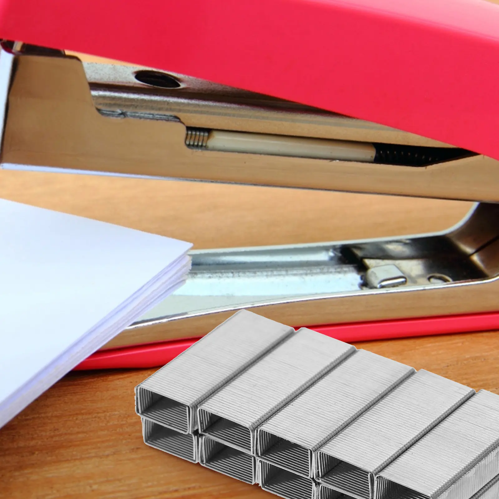 15박스 스테이플 표준형 휴대용 스테이플러 리필 데일리용 바인더 종이 클립 사무용품 파일 액세서리 스테이플 표준형