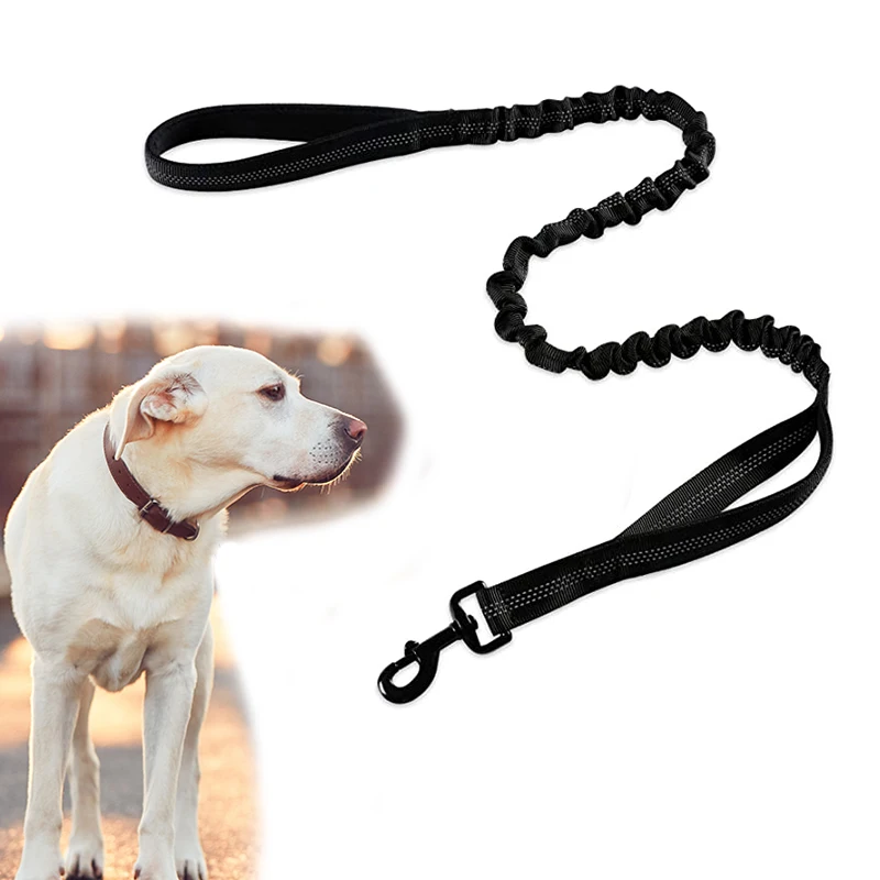 Tactical Dog Leash Bungee Dog Training Leash Military Dog Leash with 2