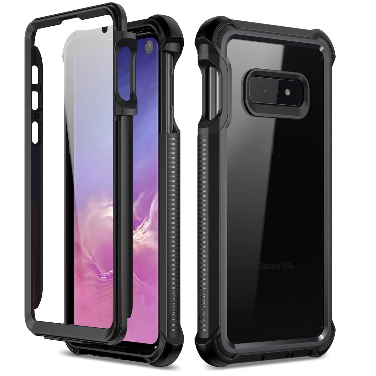 Clear Rugged Full-Body Protective Shockproof Bumper Cover Case