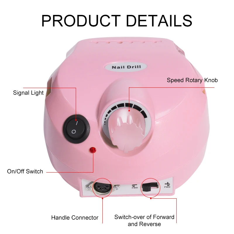 35000/20000 RPM Electric Nail Drill Machine Mill Cutter Sets for Manicure Nail Tips Manicure Electric Nails Pedicure File Tools 4
