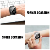 Coque en verre et couvercle pour Apple Watch, verre du Guatemala, protecteur d'écran, accessoires Apple Watch, série 9, 4, 5, 6, SE, 7, 8, 45mm, 41mm, 44mm, 40mm, 42mm 3