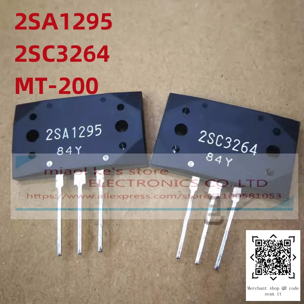 2SA1265N ほかTR各種 1pair - SANKEN (2SA1295 + 2SC3264) MT-200 230V 17A 200W