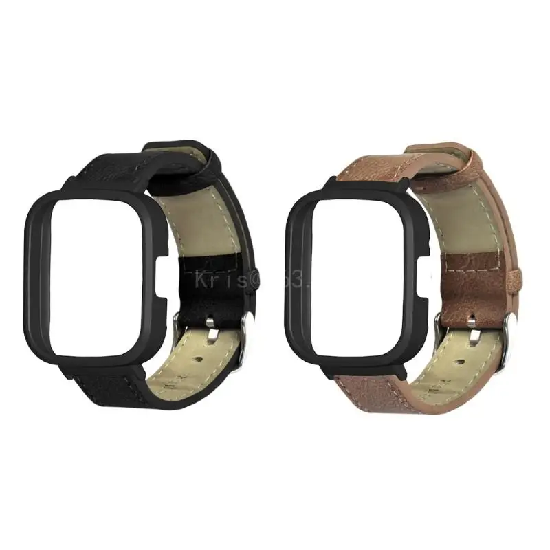 

Чехол + ремешок для Redmi Watch 3 Smartwatch, кожаный браслет с бамперами