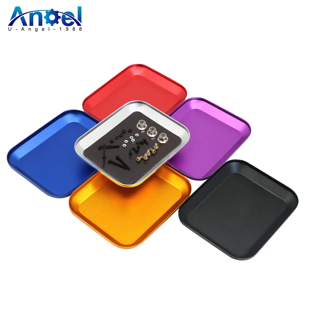 New RC Repair Tool Aluminium Alloy Magnetic Screw Tray Plate For Airplane Car Boat Crawler Axial SCX10 D90 D110 Model