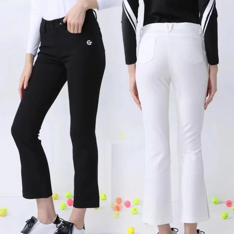 

Golf Player - Women's Golf Pants, Split Capris, High Elasticity, Soft, Quick Drying, Sportswear, Summer