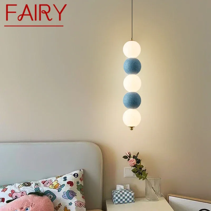 

FAIRY Nordic Pendent lamp Modern Simplicity Bedroom Bedside Lamp Personalized creativity LED Restaurant Bar Aisle Chandelier