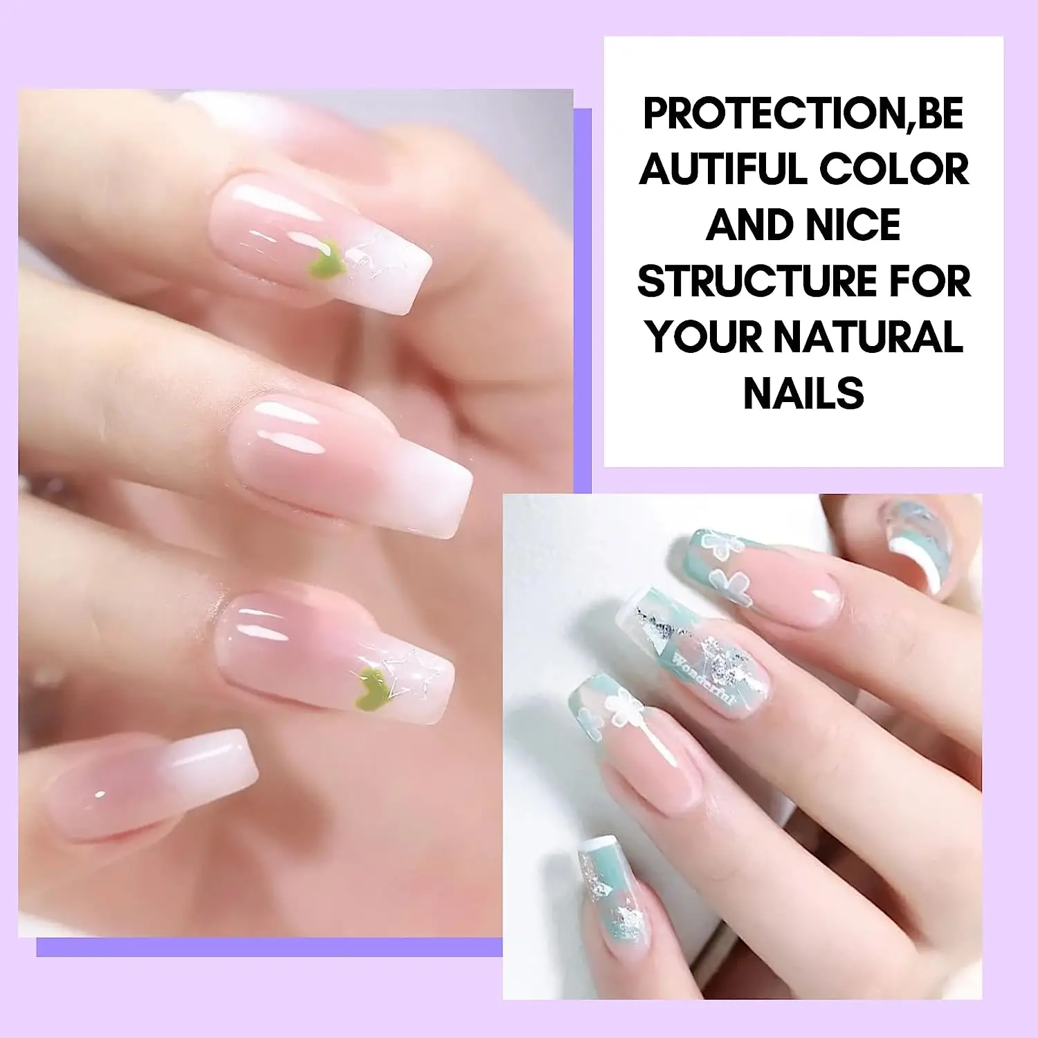 Nail Gel Gel Polish Base and Top Coat Nail Strengthener Nail Extension Gel Makartt 5-in-1 Builder Gels Nail Gel Extension Nail Strengthen & Repair Base Coat Polish Soak Off UV/LED Lamp Needed
