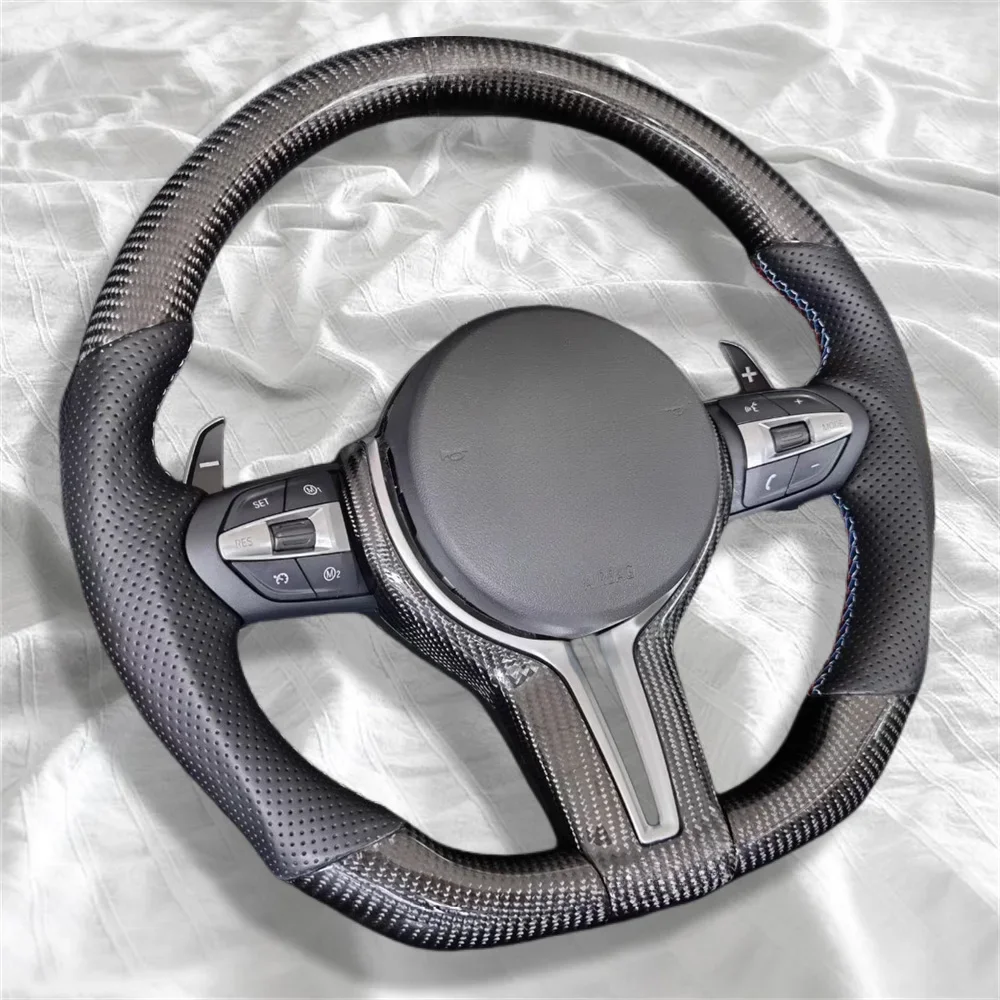 

Car Accessories Carbon Fiber Car Steering Wheel For BMW F30 F10 F11 F31 F20 F21 F22 F15 F16 F35 F36 F32 F80 M3 M6 F01 F02 F03