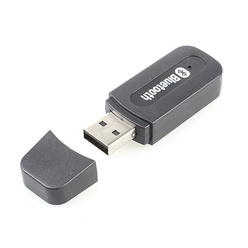 Black Plastic Wireless Bluetooth Audio Receiver for Smartphone