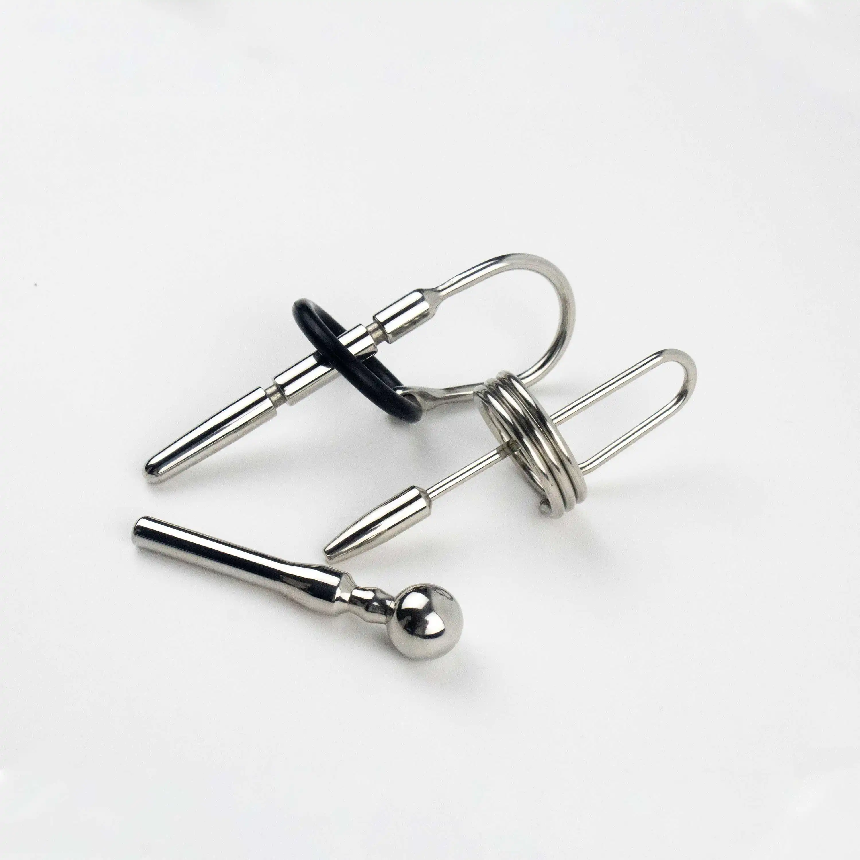 Stainless Steel Penis Dilator Plug Sounding Urethral Plug Beads Dilator Tube Stretching Plugging Rod Horse Eye Expander Sex Toys